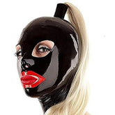 BDStyle Ponytail Bondage Mask Black Blindfolds And Masks